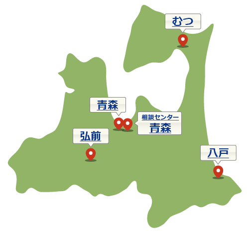 青森県の地図