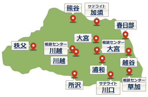 埼玉県の地図