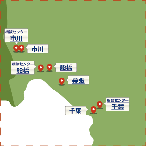 千葉県の地図（詳細）