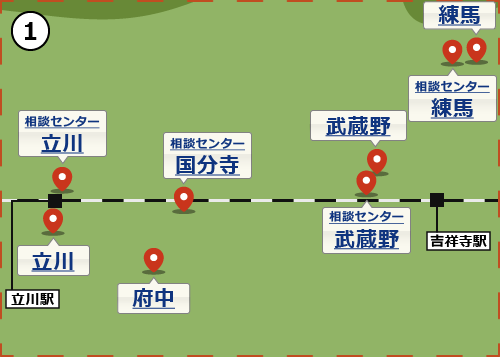 東京都の地図（詳細1）