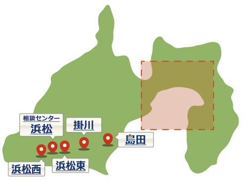 静岡県の地図
