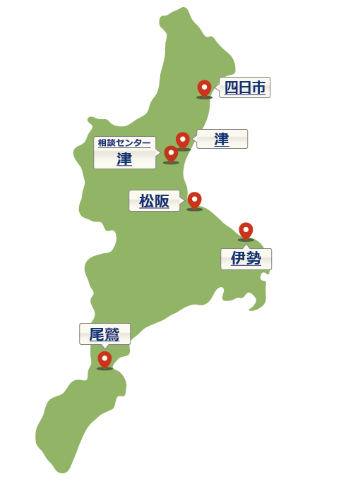 三重県の地図