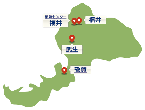 福井県の地図
