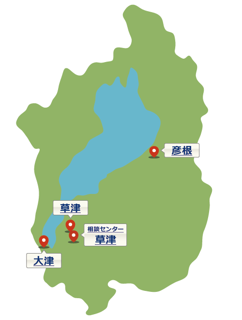 滋賀県の地図