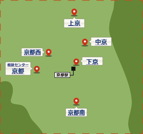 京都府の地図（詳細）