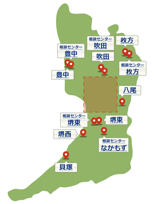 大阪府の地図1