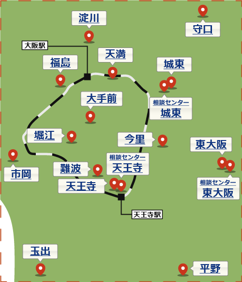 大阪府の地図2