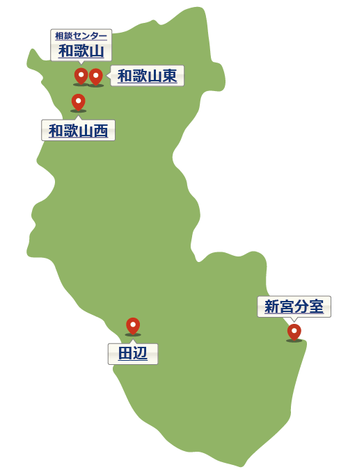 和歌山県の地図