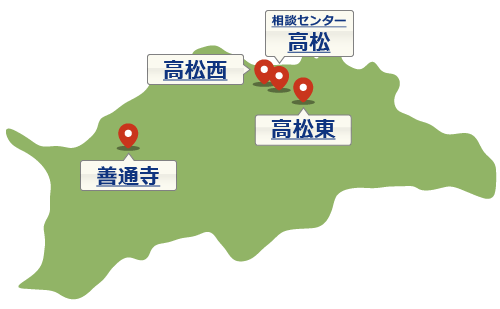 香川県の地図