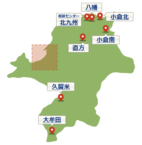 福岡県の地図1