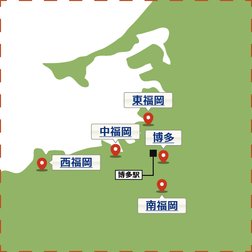 福岡県の地図2