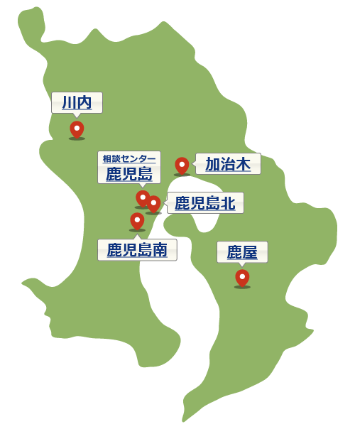 鹿児島県の地図1
