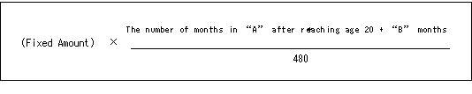1) Benefit amounts calculation based on the length of coverage period (e.g. old-age benefits)