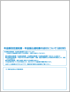 送付状　表面
