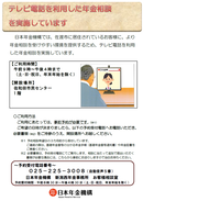 テレビ電話を利用した年金相談（PDF）へのリンク画像