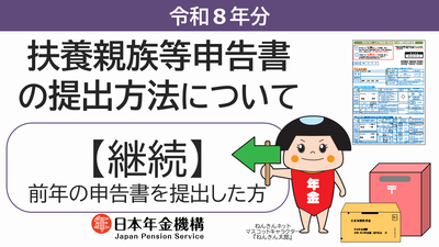 「扶養親族等申告書の郵送での提出方法」ページへのリンク