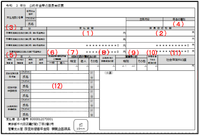 源泉徴収票画像