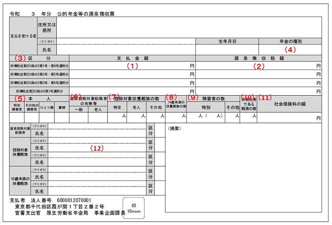 源泉徴収票画像