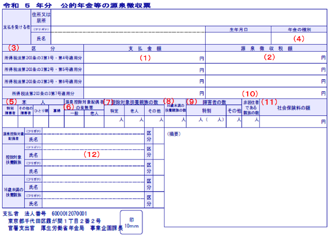 源泉徴収票画像