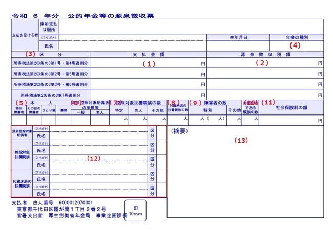 源泉徴収票画像