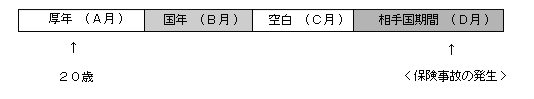 給付額の計算などに関する特例仮定図