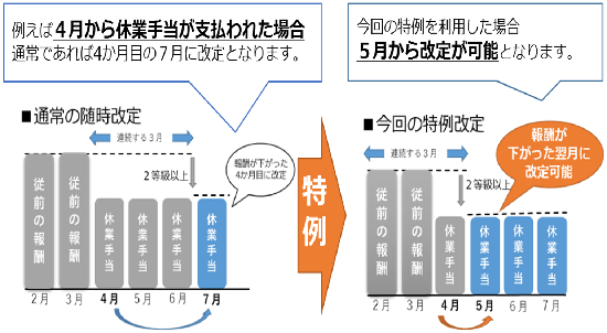 特例改定の説明図